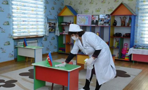 Bakıda koronavirusa görə bağlanan bağçaların sayı açıqlandı