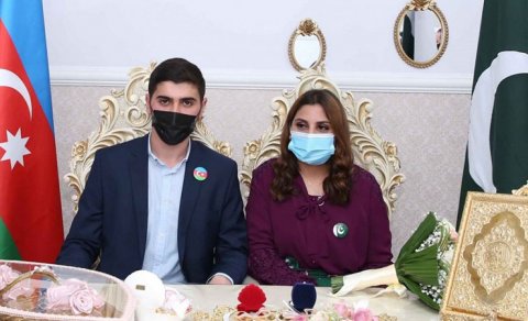 Azərbaycanlı gənc pakistanlı xanımla evləndi - FOTOLAR