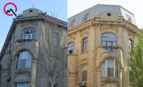 Bakıdakı tarixi binanın üzərində mansard tikilib – FOTO/VİDEO