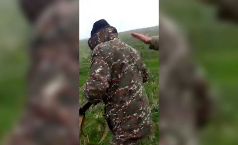 Azərbaycan əsgərləri erməni hərbçiləri sərhəddən qovdu - VİDEO
