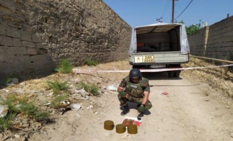 Nardaranda xeyli sayda sursat tapılıb