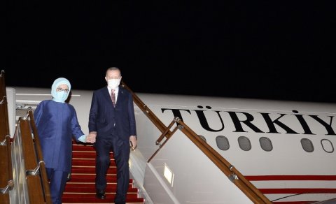 Ərdoğan Azərbaycana gəldi - FOTO