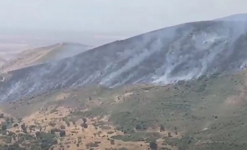 Hadrut istiqamətində yanğın başladı - VİDEO