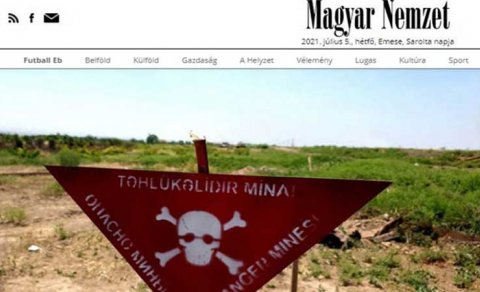 Macar jurnalist işğaldan azad edilmiş rayonlardan yazdı