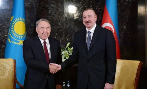 İlham Əliyev Nursultan Nazarbayevə məktub göndərdi