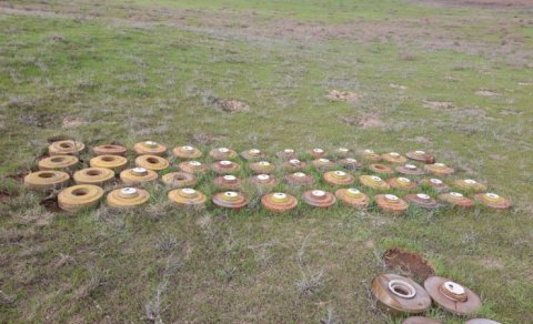 Füzuli-Zəngilan dəmiryolunda 1323 mina, 14 partlamamış hərbi sursat aşkarlanıb