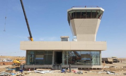 Füzuli aeroportunda son tamamlanma işləri (VİDEO)