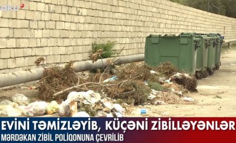 Mərdəkanı zibilxanaya kim çevirib? - VİDEO