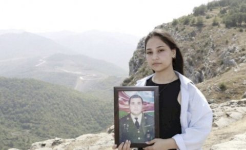Atası Şuşada şəhid olan Nigar Cıdır düzündə - FOTO