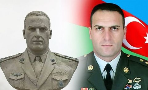 Milli Qəhrəmanımızın büstü hazırlandı - FOTO