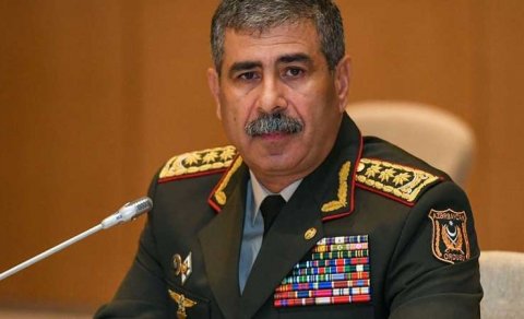 Zakir Həsənov Rusiya sülhməramlılarının komandanı ilə görüşdü