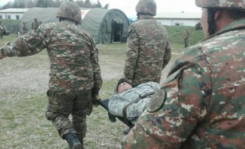 Şuşada tapılan erməni hərbçinin meyitinin qalıqları təhvil verildi