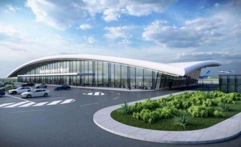 Füzuli aeroportuna ilk rəsmi səfər reysi... - VİDEO