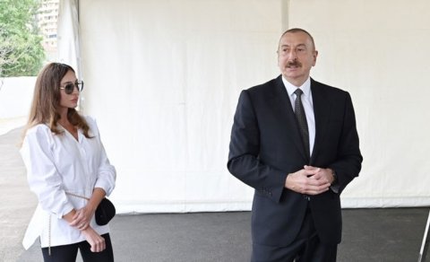 Prezident və birinci xanım Zooloji Parkının açılışında