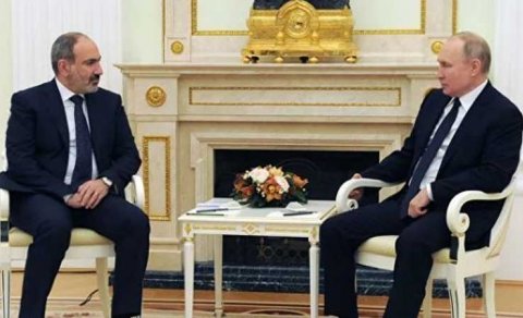 Paşinyan Rusiyada Putinlə görüşəcək
