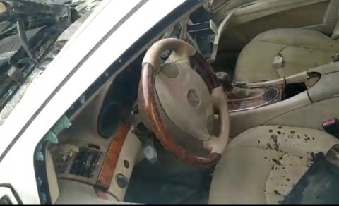 Zaqatalada vəkilin avtomobili yandırıldı (FOTO/VİDEO)