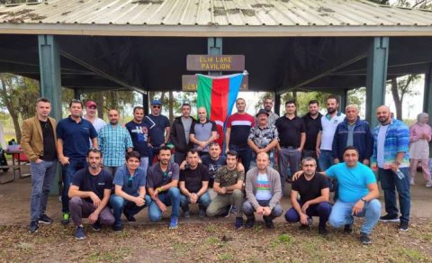 Hyustonda yaşayan azərbaycanlılar Müstəqilliyin Bərpası Gününü qeyd etdi - FOTO