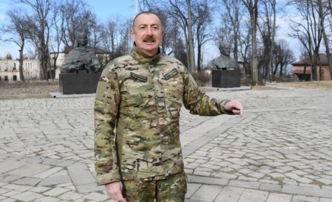 Prezident DSX-nin Zəngilanda yerləşən hərbi hissə kompleksində yaradılan şəraitlə tanış oldu