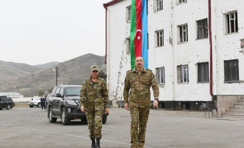 Prezident və birinci xanım Qubadlıda