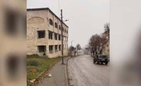 Şuşaya qar yağır - VİDEO