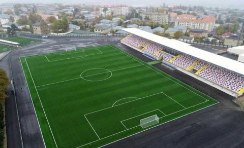 Şamaxı şəhər stadionunun açılışı oldu
