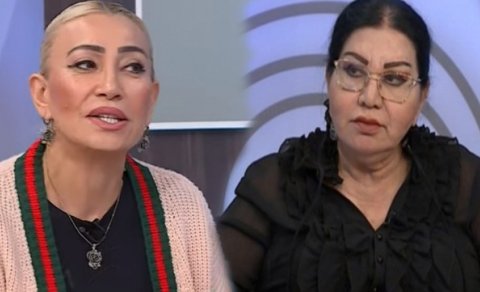 Aktrisa efirdə Şəfiqə Nağıyeva ilə dalaşdı - VİDEO