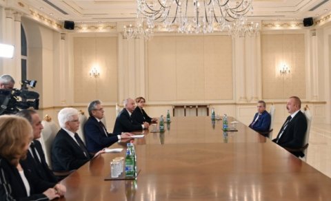 İlham Əliyev Rusiya Elmlər Akademiyası prezidentini qəbul edib