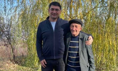 Pensiyasını orduya bağışlayan Hikmət baba Şuşada...  - FOTO