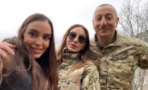 İlham Əliyev ailəsi ilə Qubaya getdi - FOTOLAR