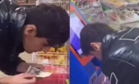 Pula tüpürən gənc Elmira Süleymanovanın qardaşı nəvəsidir