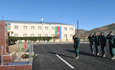 Elçin Quliyev Qubadlıda yeni qərargah bina­sının açılışında - FOTOLAR