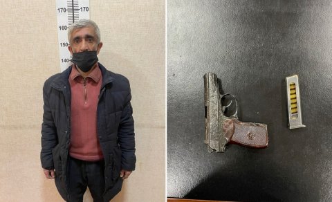 Həbs olunan şəxsin üzərindən 