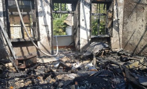 Bakıda dəhşət - evdə diri-diri yandı