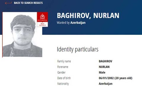 Azərbaycan onu beynəlxalq axtarışa verdi - FOTO