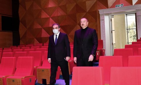 Gəncə Dövlət Dram Teatrının yeni binasının açılışı oldu - FOTOLAR