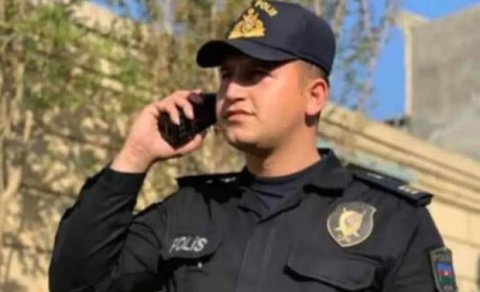 Bakıda polis qəzada öldü - FOTO