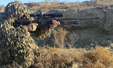 Ordumuzun snayperləri tapşırıqları belə yerinə yetirir - VİDEO