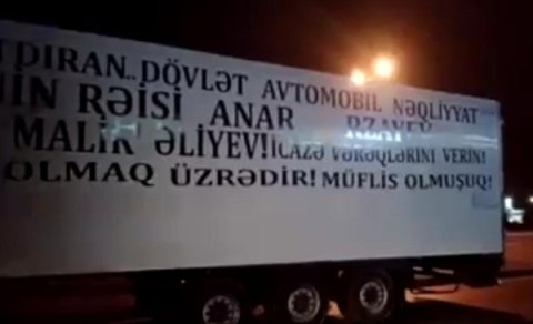 Nazirlikdən TIR sürücülərinin etirazına RƏSMİ AÇIQLAMA