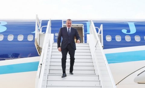Prezident İlham Əliyev Rusiyaya rəsmi səfərə gedib