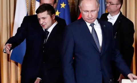 Makron Putin və Zelenski ilə danışıqlar aparıb