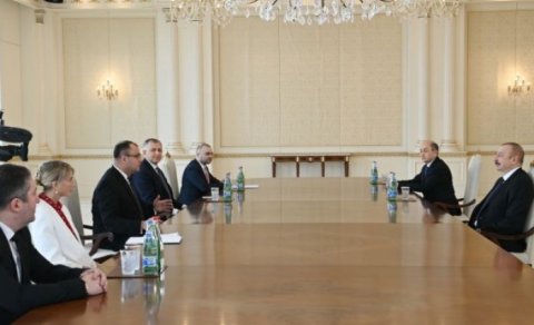 İlham Əliyev Rati Breqadzeni qəbul etdi