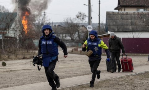 Rusiya-Ukrayna müharibəsində 35 jurnalist yaralanıb