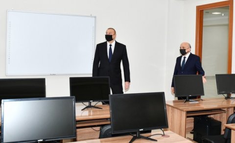 Prezident İlahiyyat İnstitutunun yeni binasının açılışında - FOTOLAR