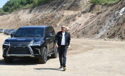 Prezident Köndələnçayda aparılacaq təmir-bərpa işləri ilə tanış oldu