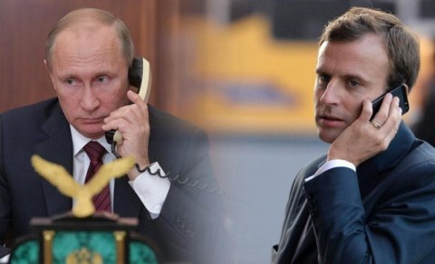Putin və Makron arasında telefon danışığı OLDU