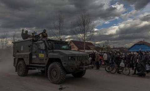 Ukrayna ordusu Xarkovda Rusiya ilə sərhədə çatdı: Zelenskiyə raport verildi - FOTO