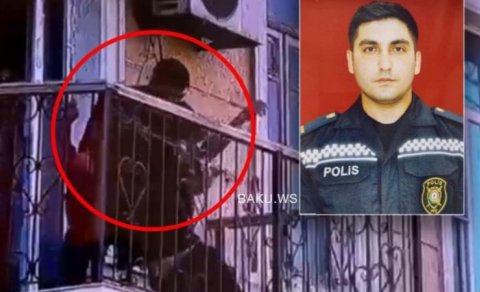 Polis özünü təhlükəyə ataraq vətəndaşı ölümdən xilas etdi - ANBAAN VİDEO