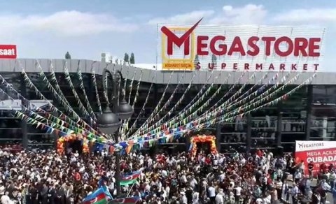 “Megastore” supermarket 5000 kv.m-lik filialla Qubada - FOTO/VİDEO