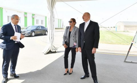 Prezident və xanımı “Grand-Agro İnvitro” MMC-nin müəssisəsi ilə tanış olub - FOTOLAR