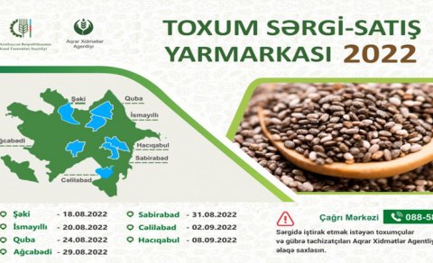 Respublikanın müxtəlif bölgələrində toxum sərgi-satış yarmarkaları keçiriləcək